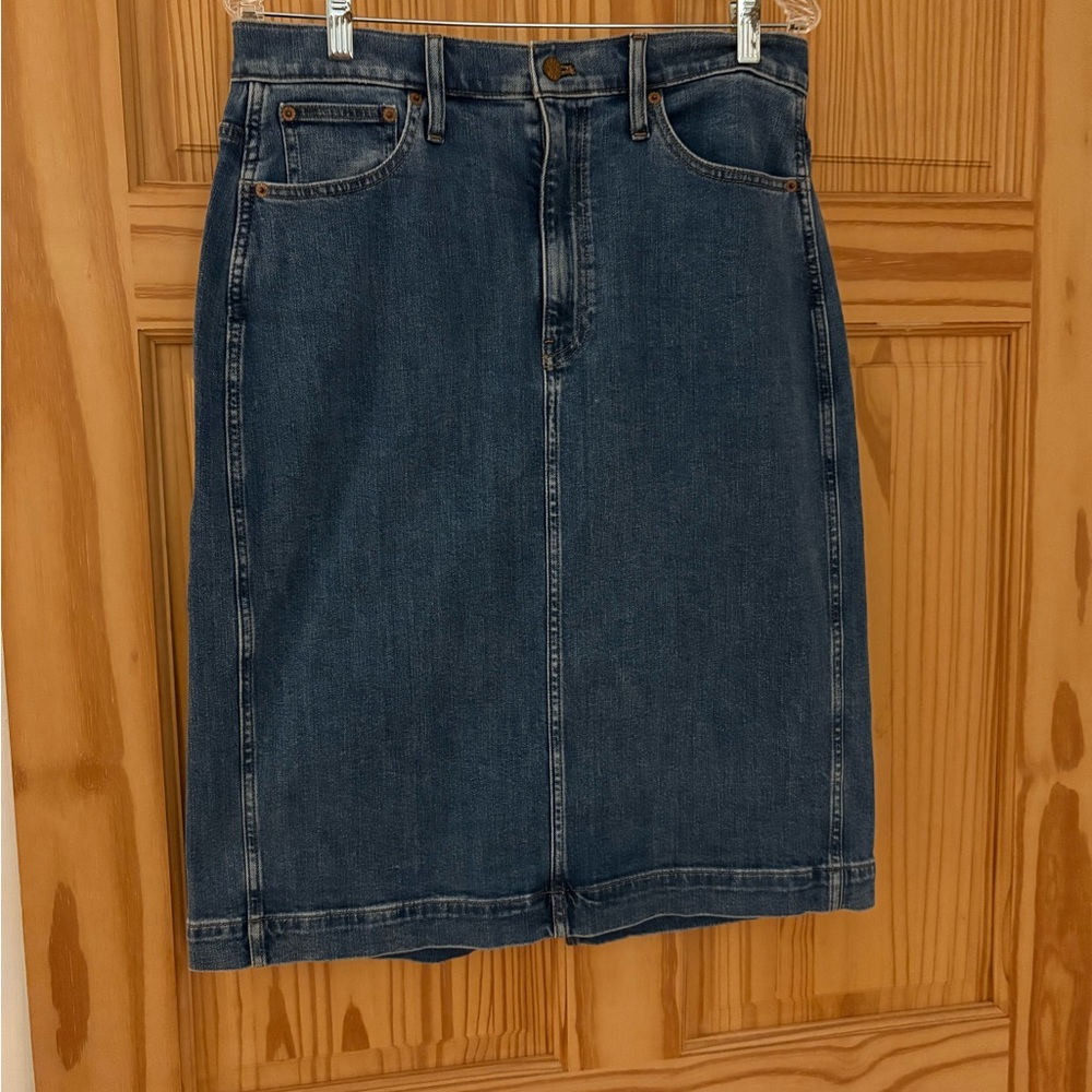 J. Crew Factory Denim Indigo Pencil Skirt